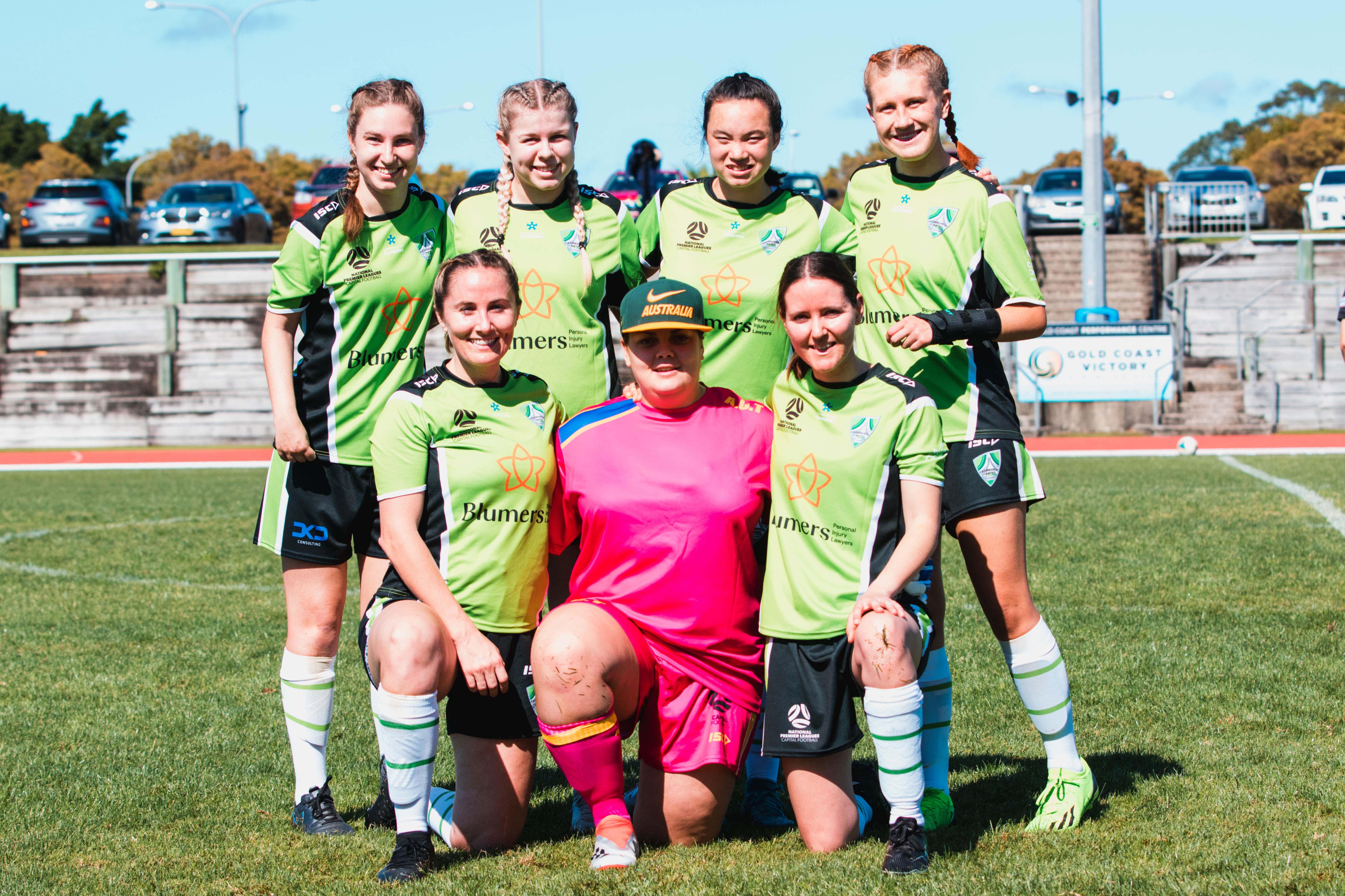 The first-ever all-female Capital Football competing at the 2022 National Para Football Championships . (Photos: Ann Odong/Football Australia)